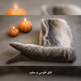 کلاه و شال سرهمی خزدار وارداتی